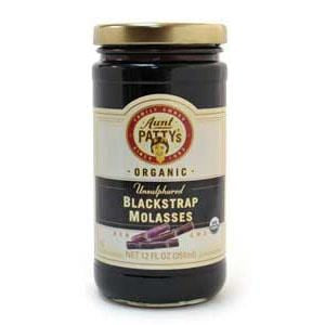 Aunt Patty's Molasses  Blackstrap  Unsulphured  Organic - 6 x 12 ozs.