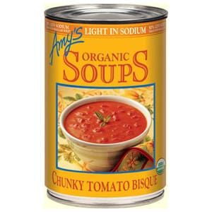 Amy's Chunky Tomato Bisque Soup  Light in Sodium  Organic - 12 x 14.5 ozs.