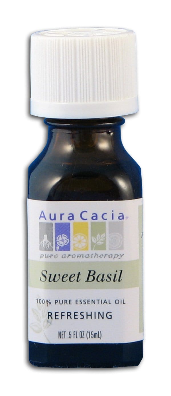 Aura Cacia Basil Essential Oil - 0.5 oz.