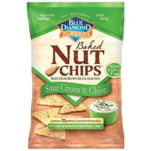 Blue Diamond Nut Chips  Sour Cream & Chive - 4.25 ozs.