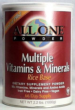 All-One Rice-Base Vitamin/Mineral Powder - 2.2 lbs.