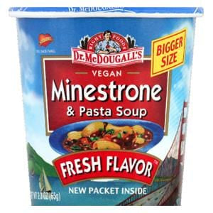 Dr. McDougall's Right Foods Big Soup Cups  Minestrone - 6 x 2.3 ozs.