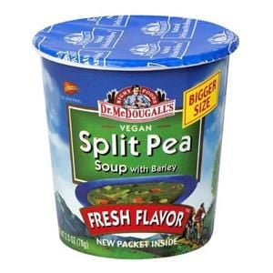 Dr. McDougall's Right Foods Big Soup Cups  Split Pea & Barley - 6 x 2.5 ozs.