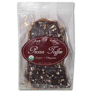 Amy E's Bakery Pecan Toffee  Organic - 6 ozs.