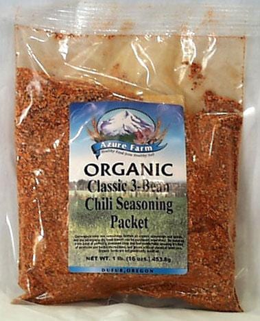 Azure Farm Classic 3-Bean Chili Soup Seasoning Organic - 1 lb.