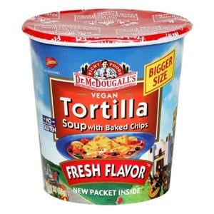 Dr. McDougall's Right Foods Big Soup Cups  Tortilla  Gluten Free - 6 x 2.0 ozs.