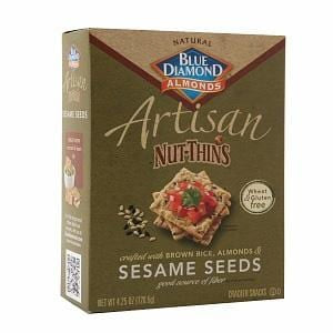 Blue Diamond Artisan Nut Thins  Sesame Seed - 12 x 4.25 oz