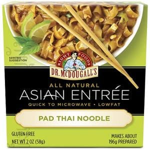 Dr. McDougall's Right Foods Asian Entree Pad Thai Noodles  Gluten Free - 6 x 2 ozs.