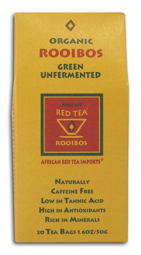 African Red Tea Rooibos Green Tea Unfermented Organic - 12 x 1 box