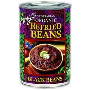 Amy's Refried Black Beans  Organic - 12 x 15.4 ozs