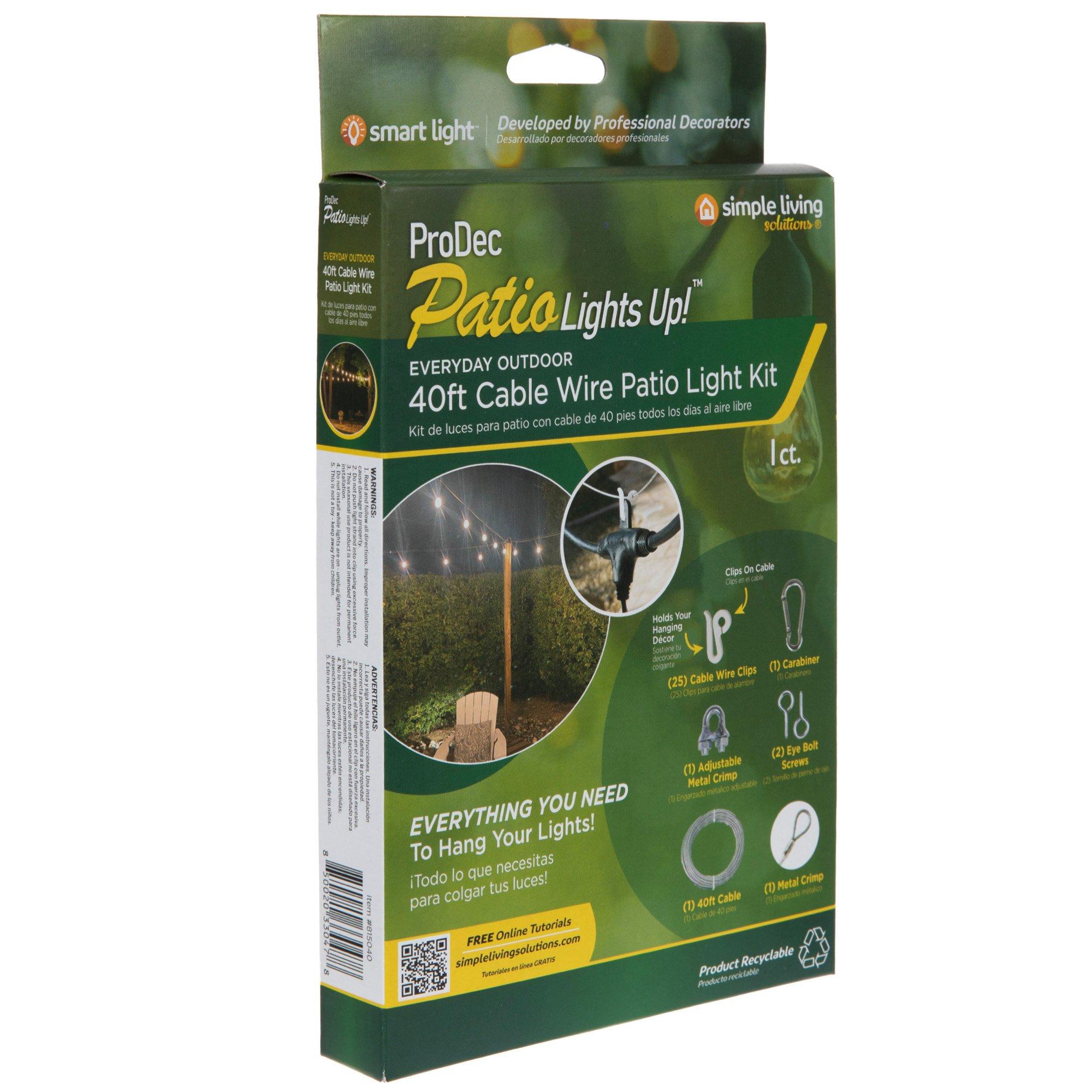 Cable Wire Patio Light Kit