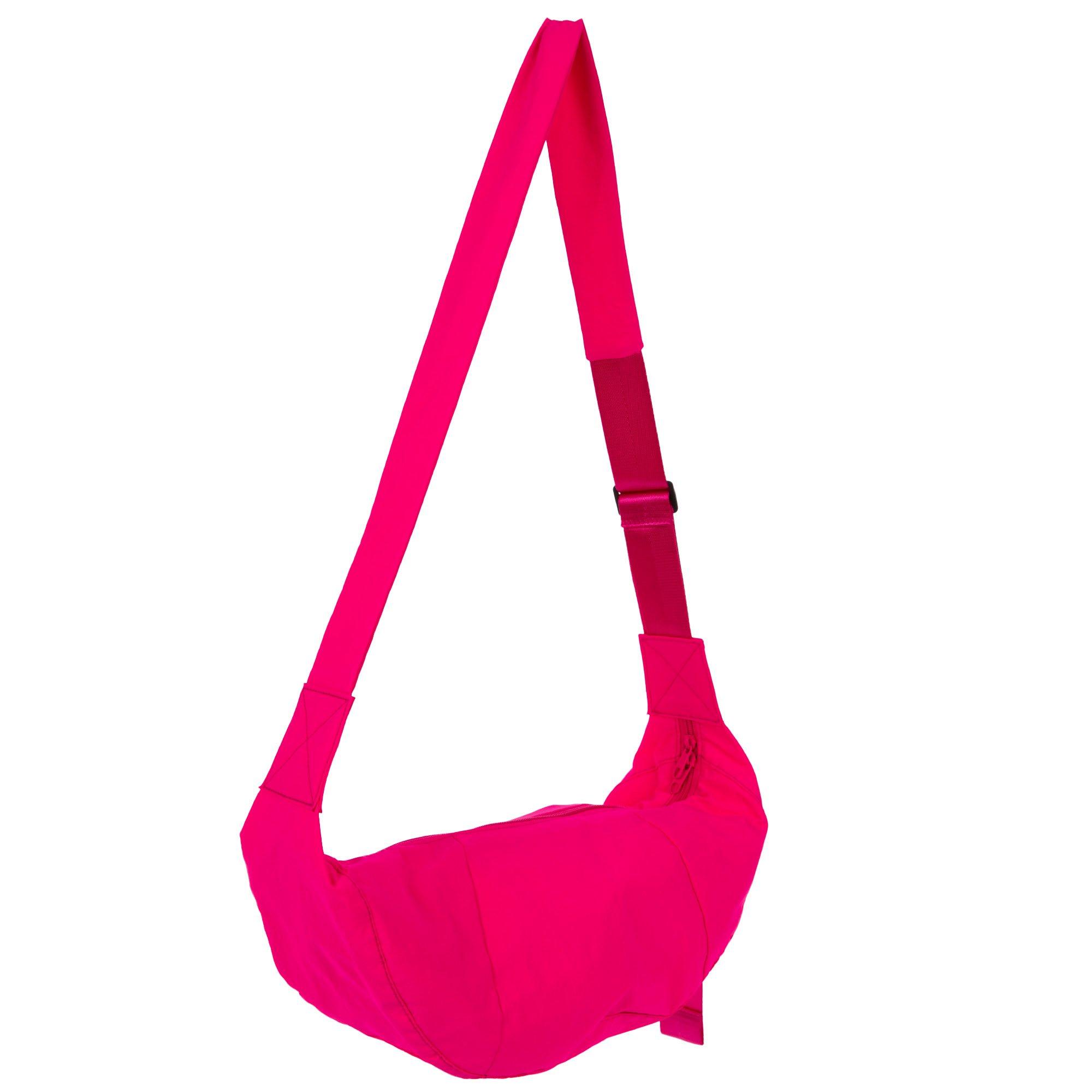 Pink Crescent Shoulder Bag