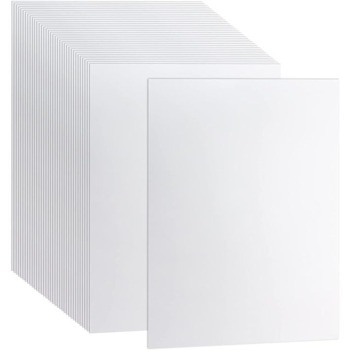 100 Sheets Pure White Card Stock Printer Paper 32lb Thick Construction White Blank Paper 8.27x11.6Inch for Printing Copy  DIY Crafts