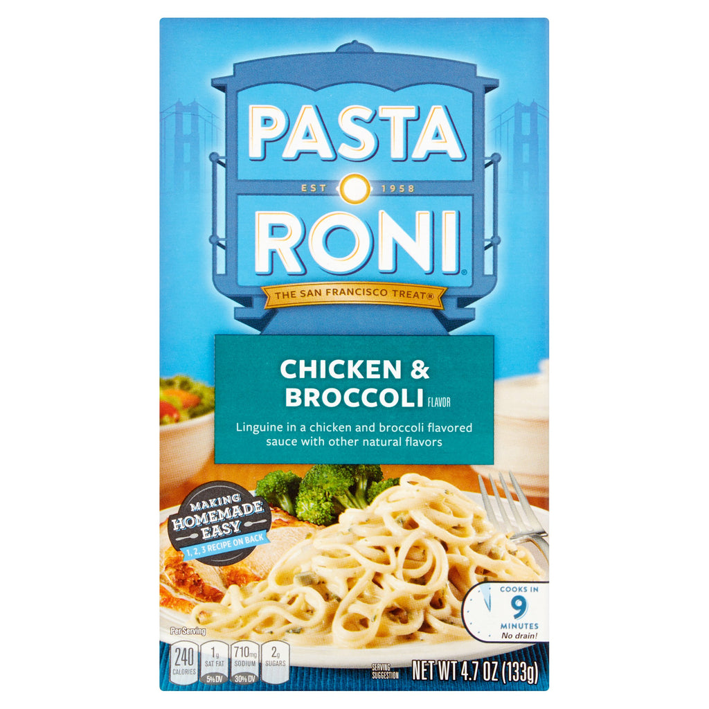 (8 Pack) Pasta Roni Chicken & Broccoli Linguine  4.7 oz Box