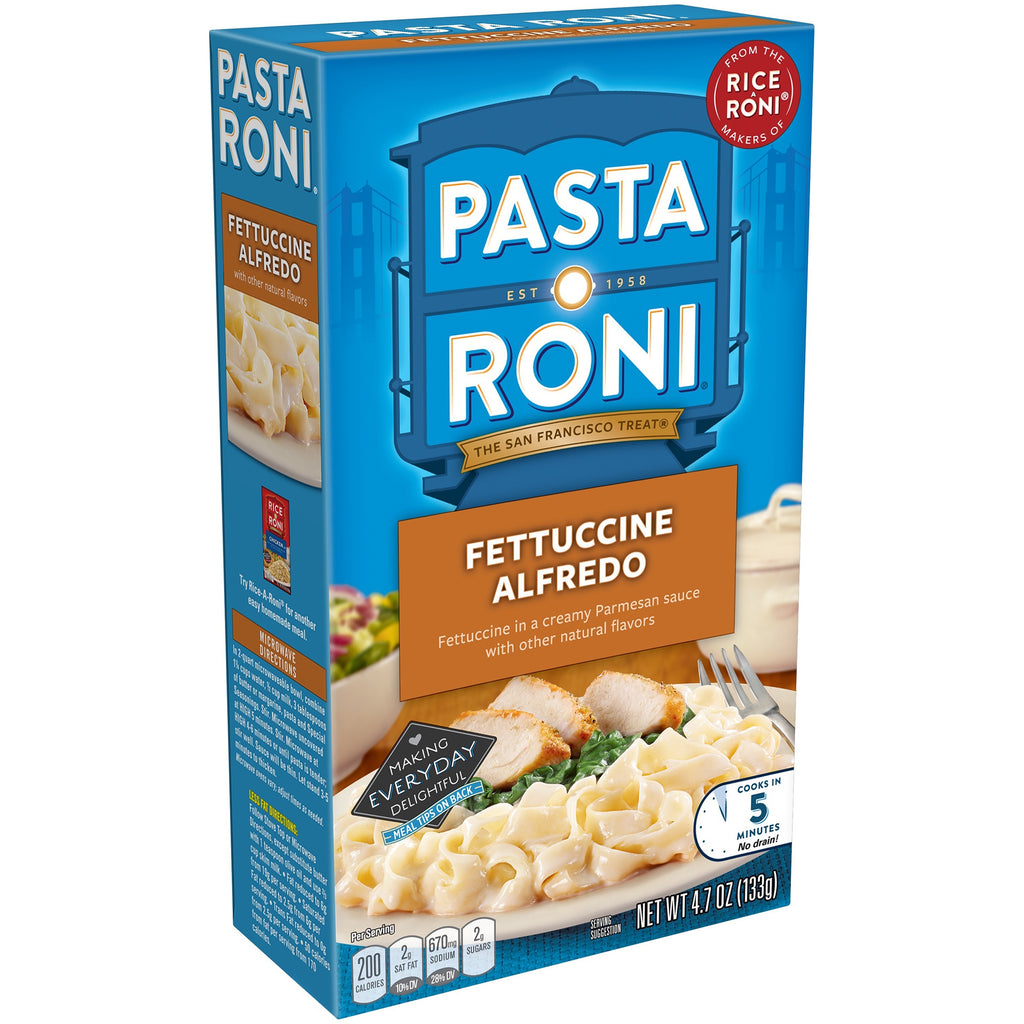 (8 Pack) Pasta Roni Fettuccine Alfredo  4.7 oz Box