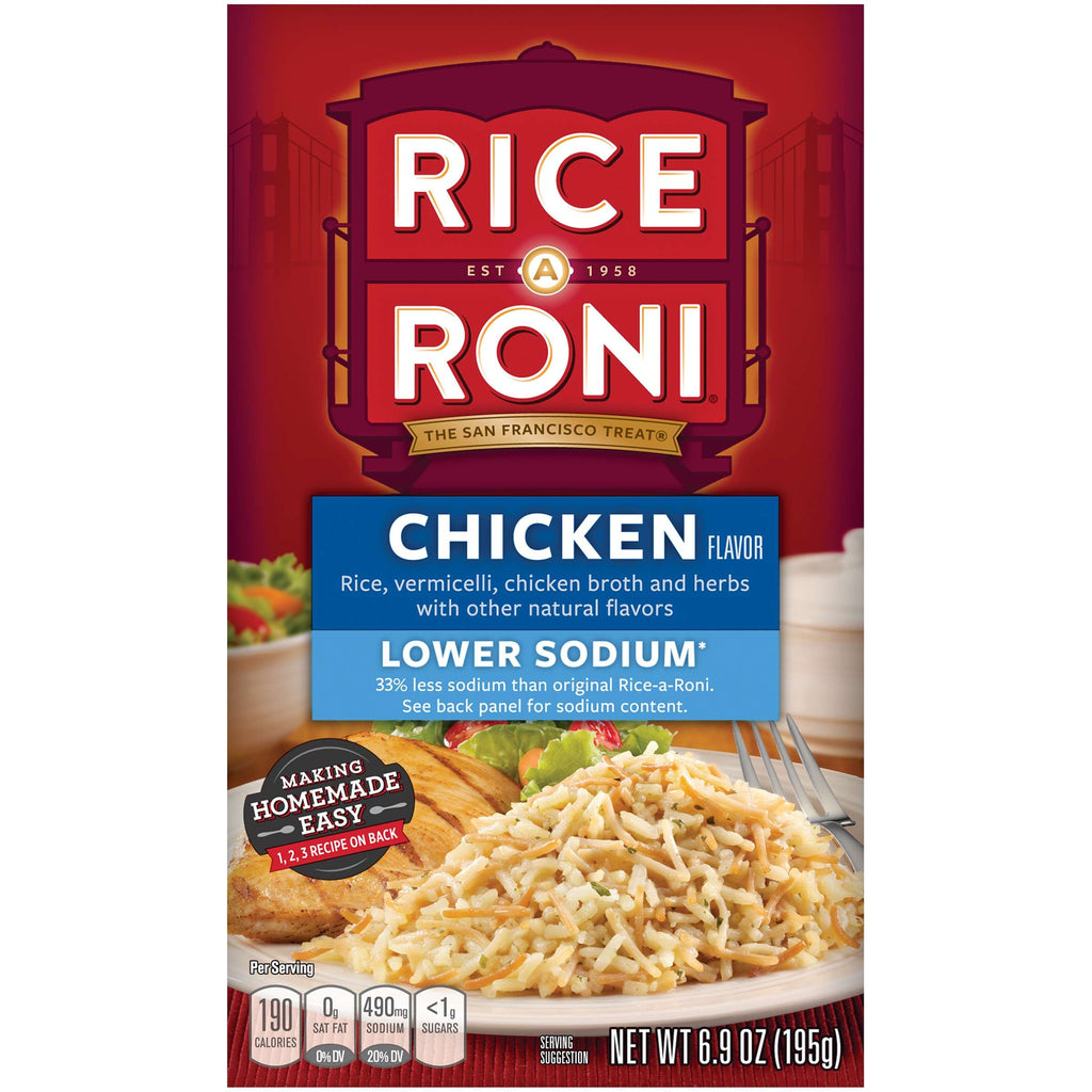 (6 pack) Rice-A-Roni Lower Sodium Vermicelli Mix  Chicken  6.9oz