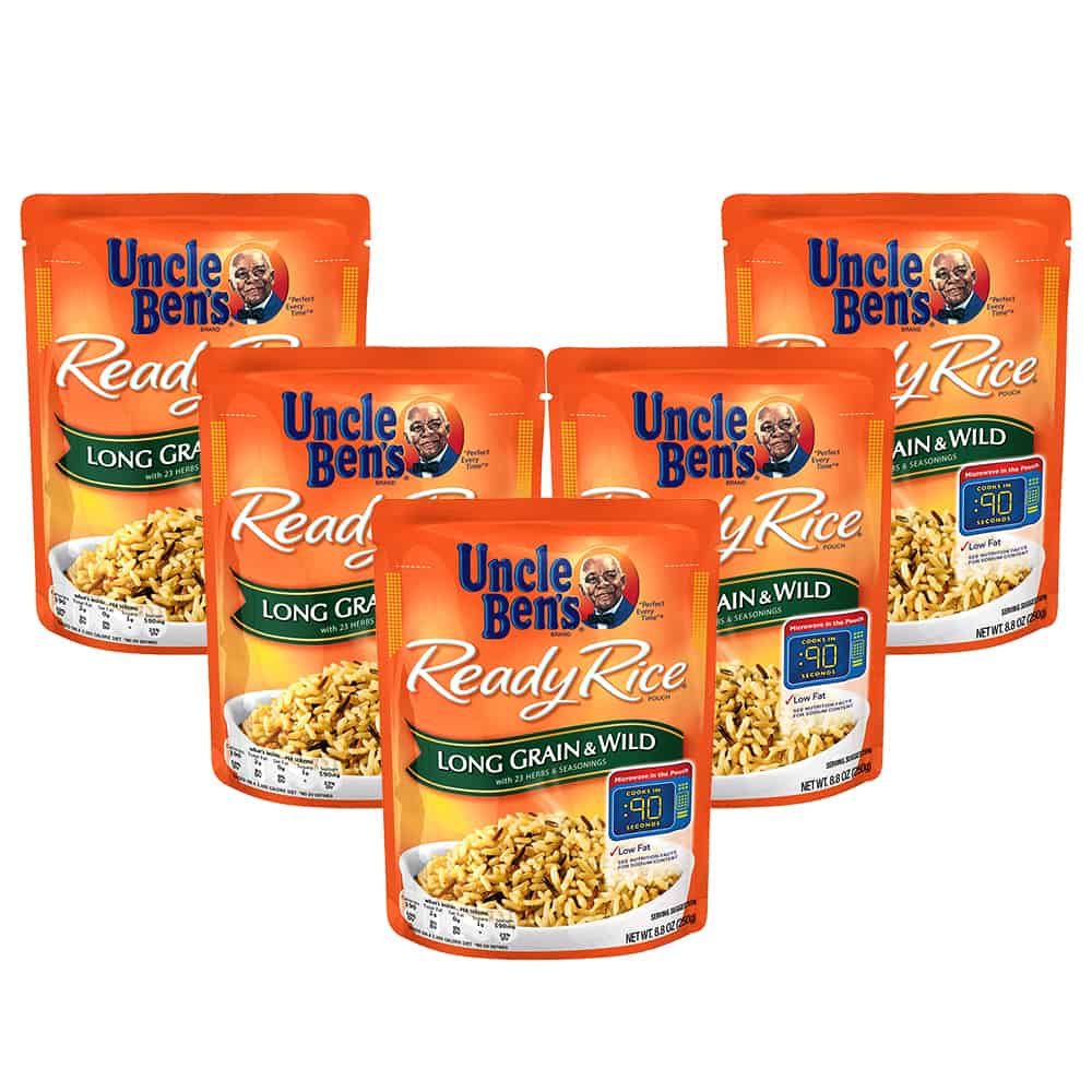 (5 Pack) UNCLE BEN'S Ready Rice: Long Grain & Wild  8.8oz