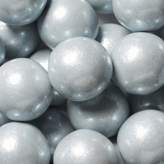 Silver Shimmer 1-inch Gumballs