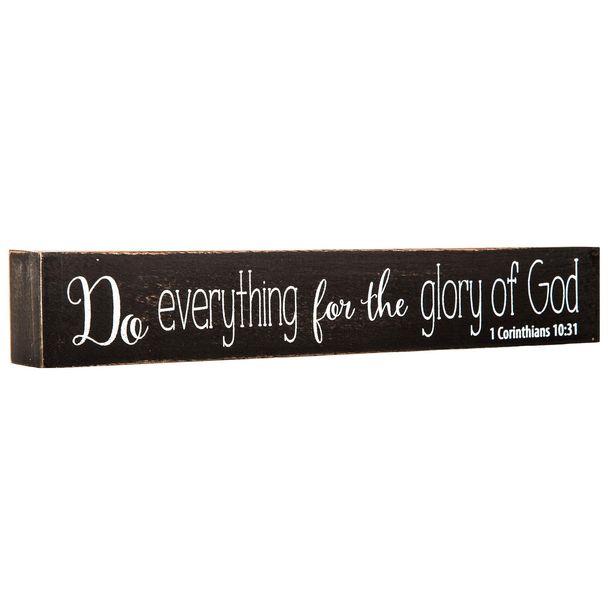 1 Corinthians 10:31 Wood Decor