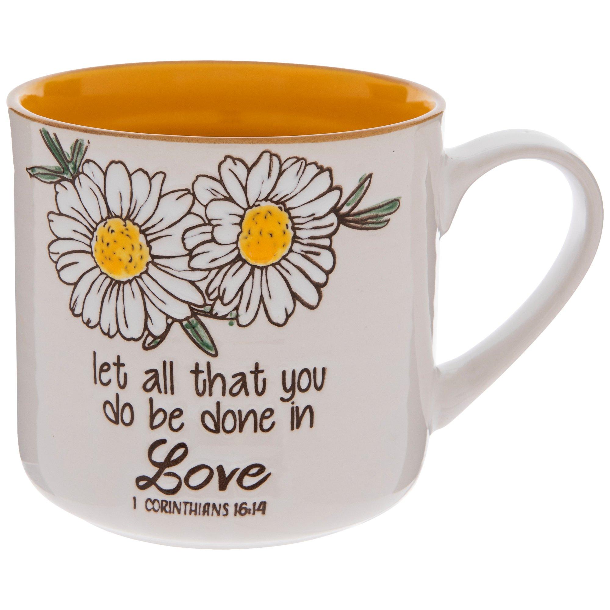 1 Corinthians 16:14 Daisy Mug